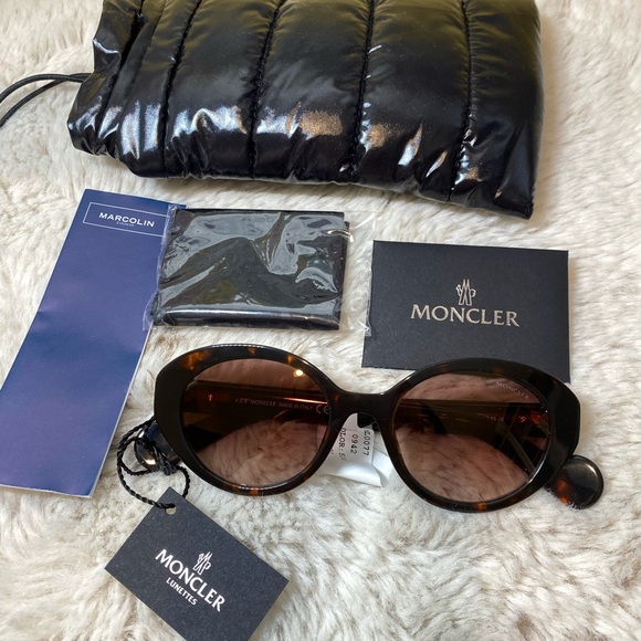 New with tag authentic Moncler Women\'s Brown Sunglasses main image 4